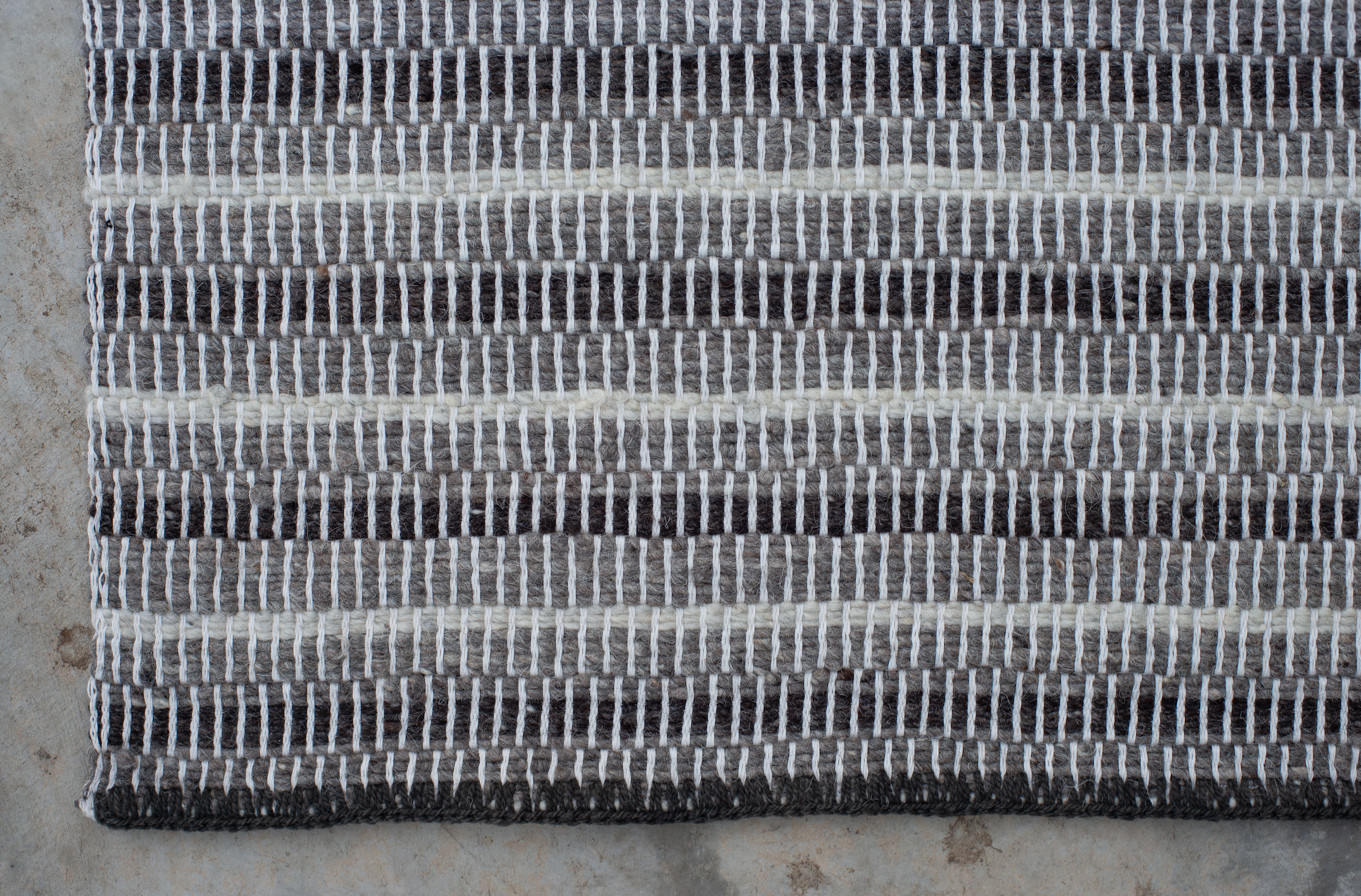 Compound Weave Rug | Stripe Effect — Madda Studio
